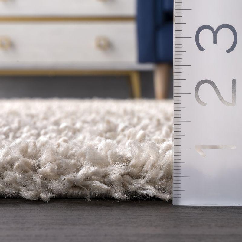 Nuloom Kara Solid 7x9 Shag Indoor Area Rug for Living Room Bedroom Dining Room Nursery, Beige