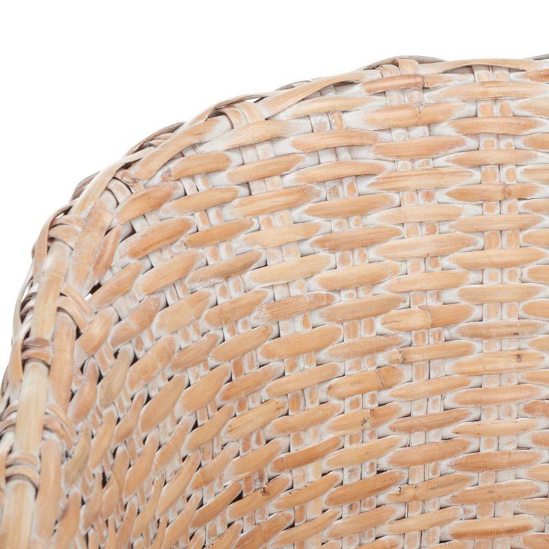 Omni Barrel Chair - FOX6501 - White/White Washed - Safavieh