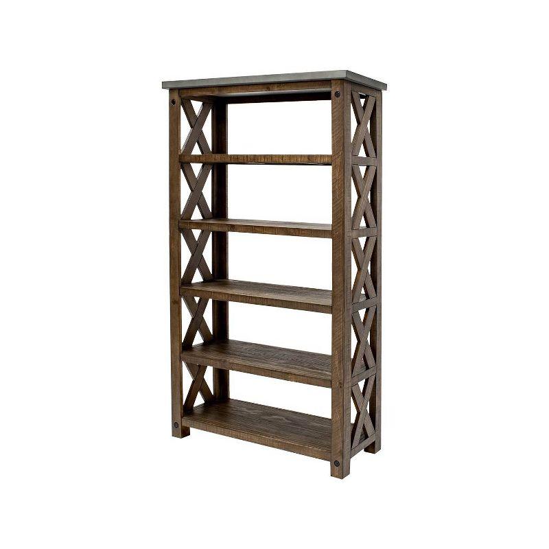 72&#34; Jasper Open Bookcase Brown - Martin Furniture