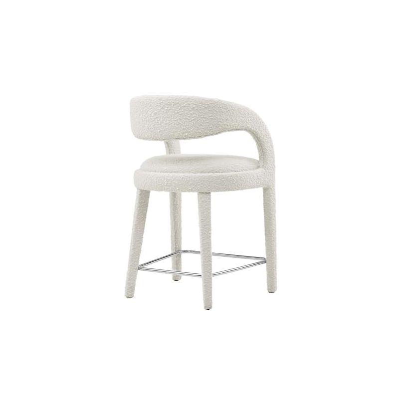 Modway Pinnacle Boucle Upholstered Counter Stool Set of Two