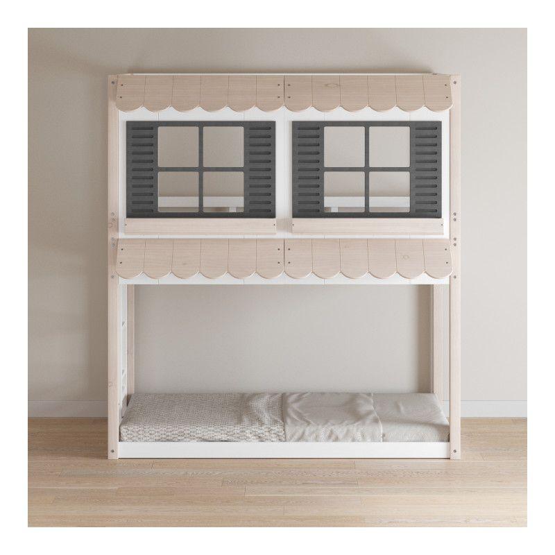 Child Craft Play House Twin Over Twin Standard Bunk Bed