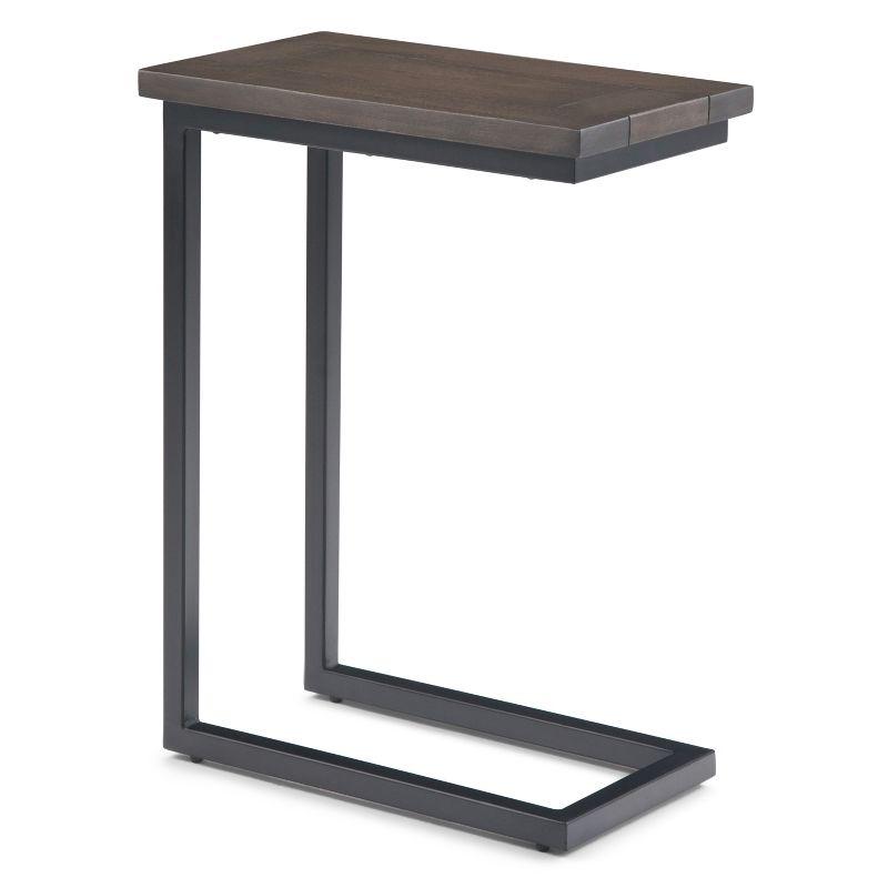 Simpli Home Skyler Solid Mango Wood C Side Table