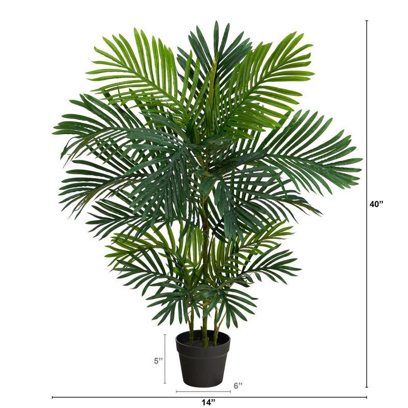 40" Indoor/Outdoor Areca Artificial Palm Tree - Nearly Natural: UV & Weather-Resistant Faux Palm