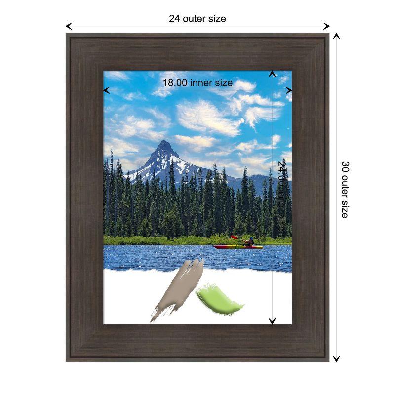 Amanti Art William Rustic Woodgrain Picture Frame