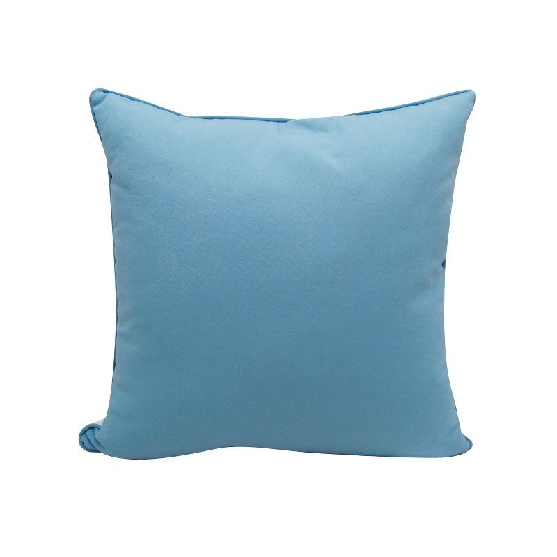 Embroidered Indoor/Outdoor Throw Pillow