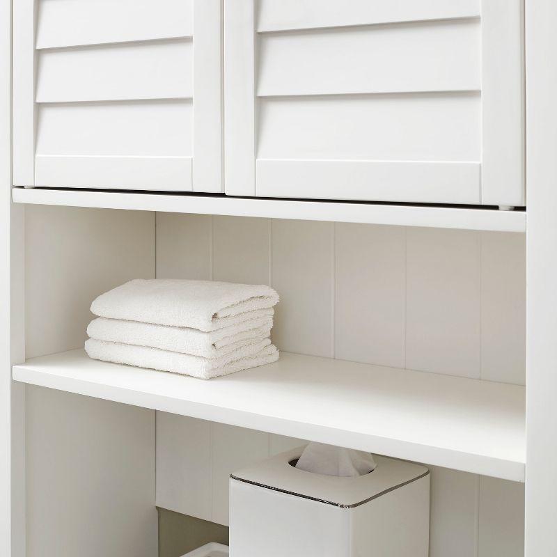 Lydia White Over-the-Toilet Bathroom Storage Cabinet