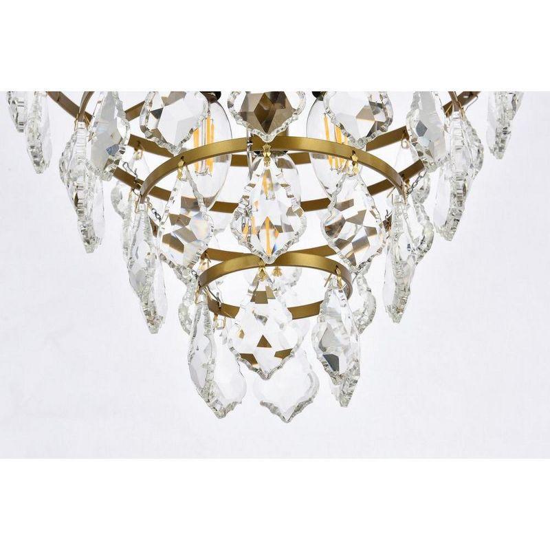 Elegant Lighting Ella 12 inch flush mount in brass