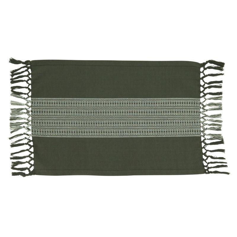 100% Cotton Striped Rectangle Placemat