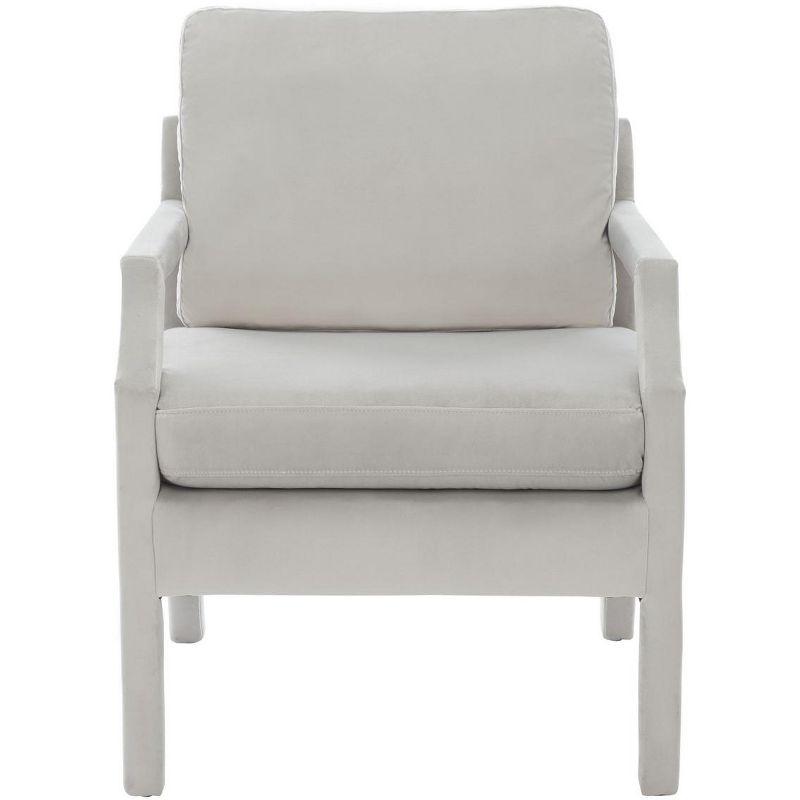 Genoa Upholstered Arm Chair - ACH4510 - Light Grey - Safavieh