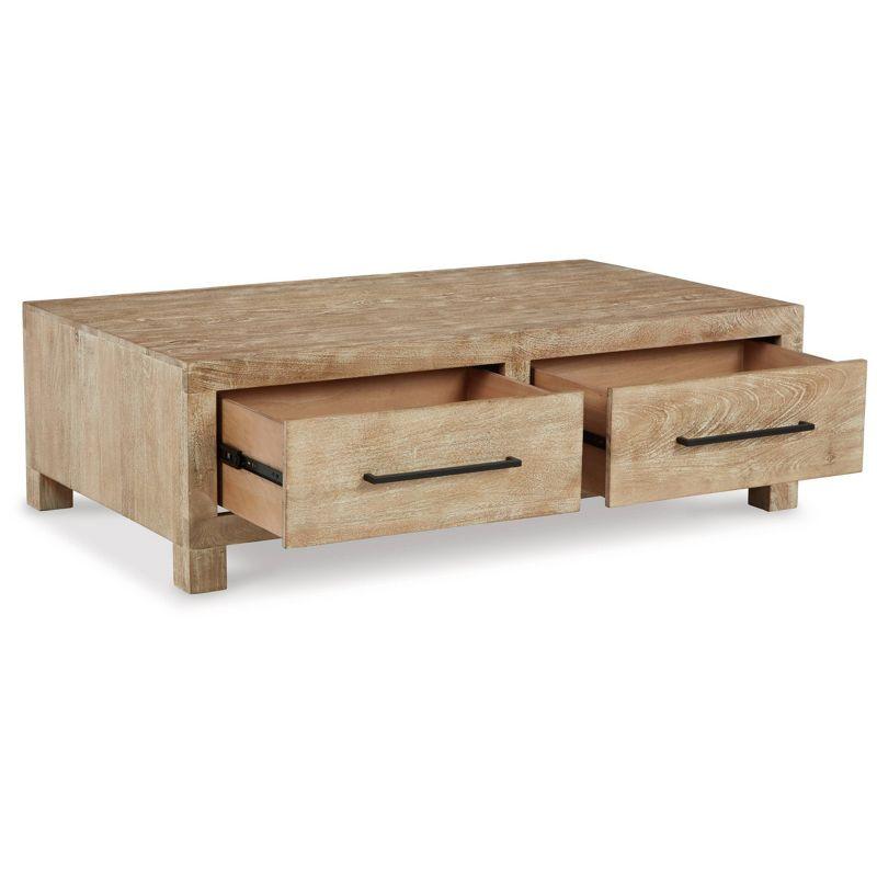 Belenburg Solid Wood 4 Legs Coffee Table with Storage