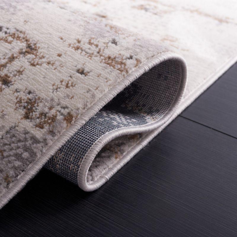 Eternal ETL204 Power Loomed Indoor Area Rug - Grey/Beige - 6'7" Round - Safavieh