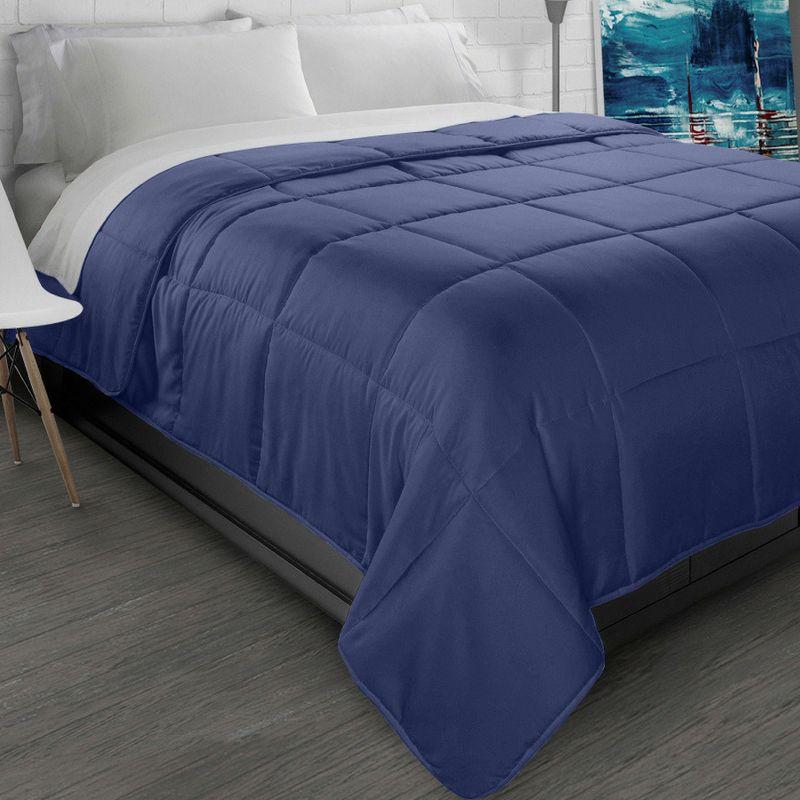 Microfiber Down-Alternative Solid Color Comforter