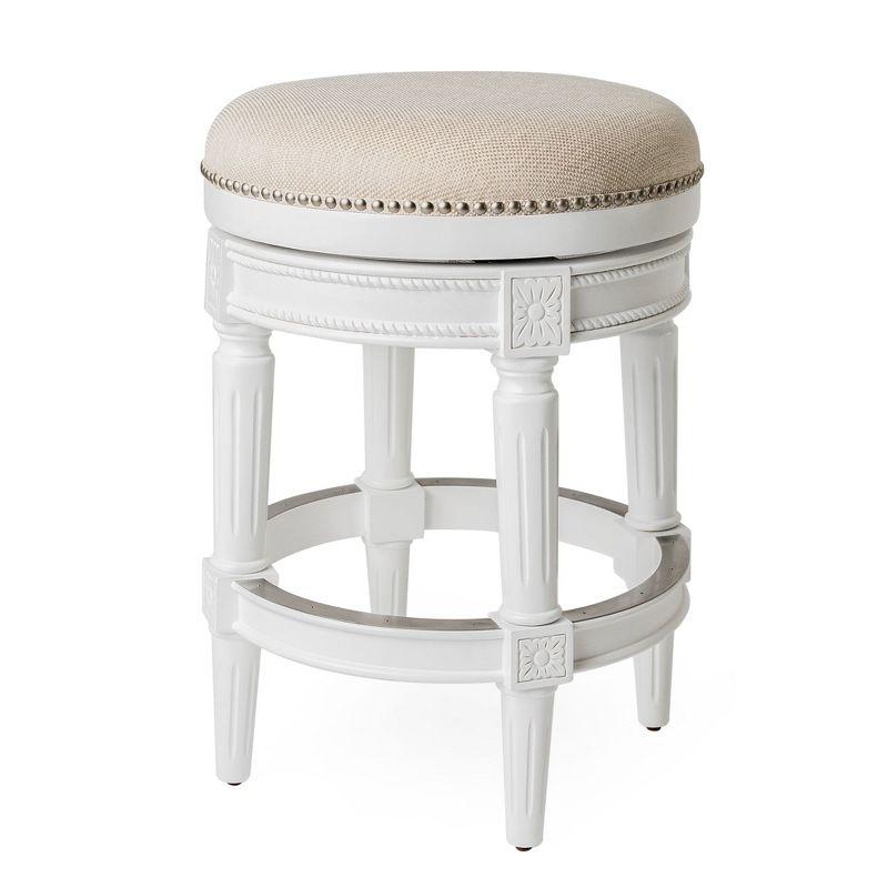 Maven Lane Maven Lane Pullman Backless Stool with Fabric Upholstery