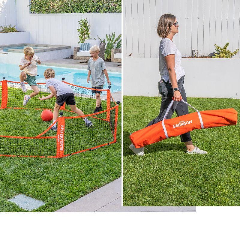 GoSports Gagagon Gaga Ball Pit - Portable Indoor/Outdoor Game Set - Includes 2 Balls and Carrying Case