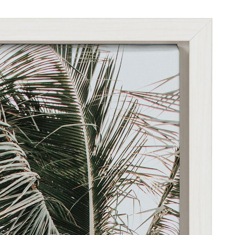 Kate and Laurel Sylvie Palm Trees Framed Canvas by Alicia Abla, 23x33, White