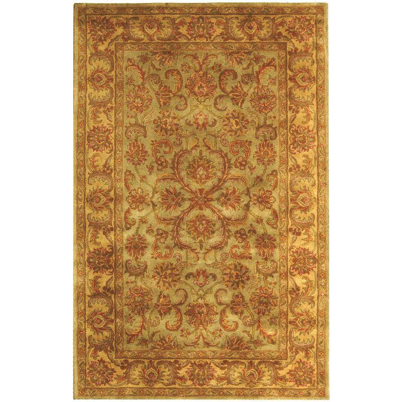 Heritage HG811 Hand Tufted Area Rug - Green/Gold - 4'x6' - Safavieh.
