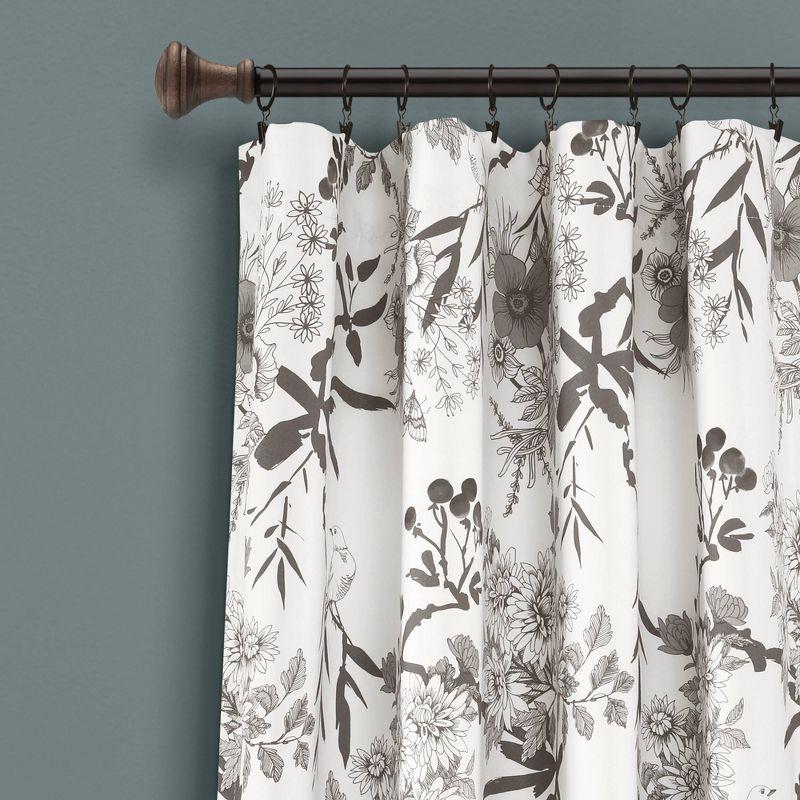 Botanical Garden Polyester Room Darkening Curtain Pair (Set of 2)