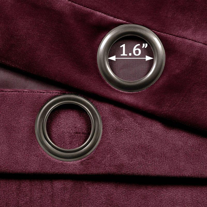 Lush Decor Prima Velvet Solid Velvet Solid Room Darkening Thermal Curtain Panels (Set of 2)