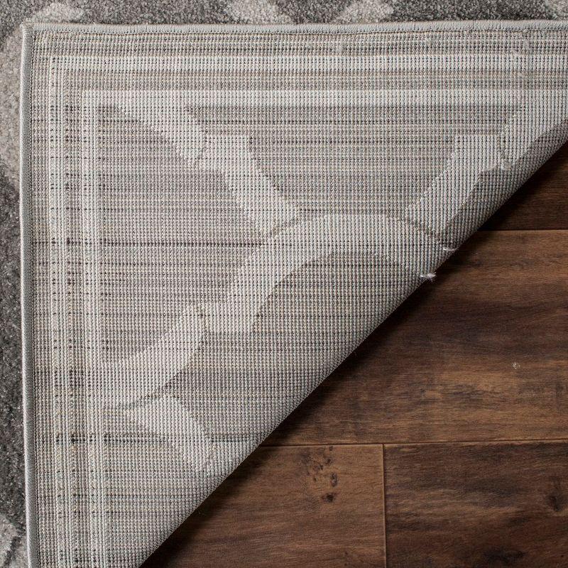 Amherst AMT415 Power Loomed Indoor Area Rug - Grey/Light Grey - 5'3"x8' - Safavieh