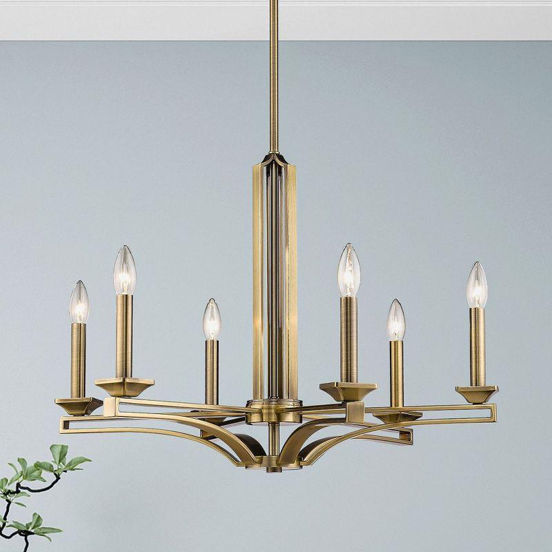 Livex Lighting Trumbull 6 - Light Chandelier in  Antique Brass