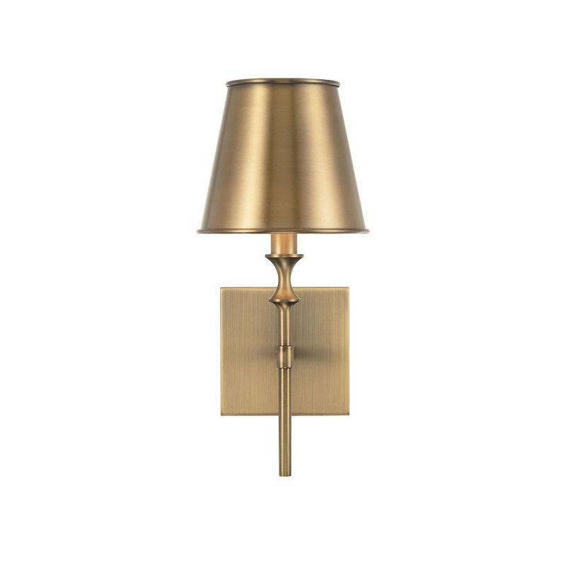 Capital Lighting Whitney 1 - Light Wall Light in  Aged Brass