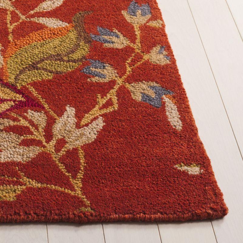 Blossom BLM913 Hand Hooked Indoor Area Rug - Rust/Multi - 8'x10' - Safavieh