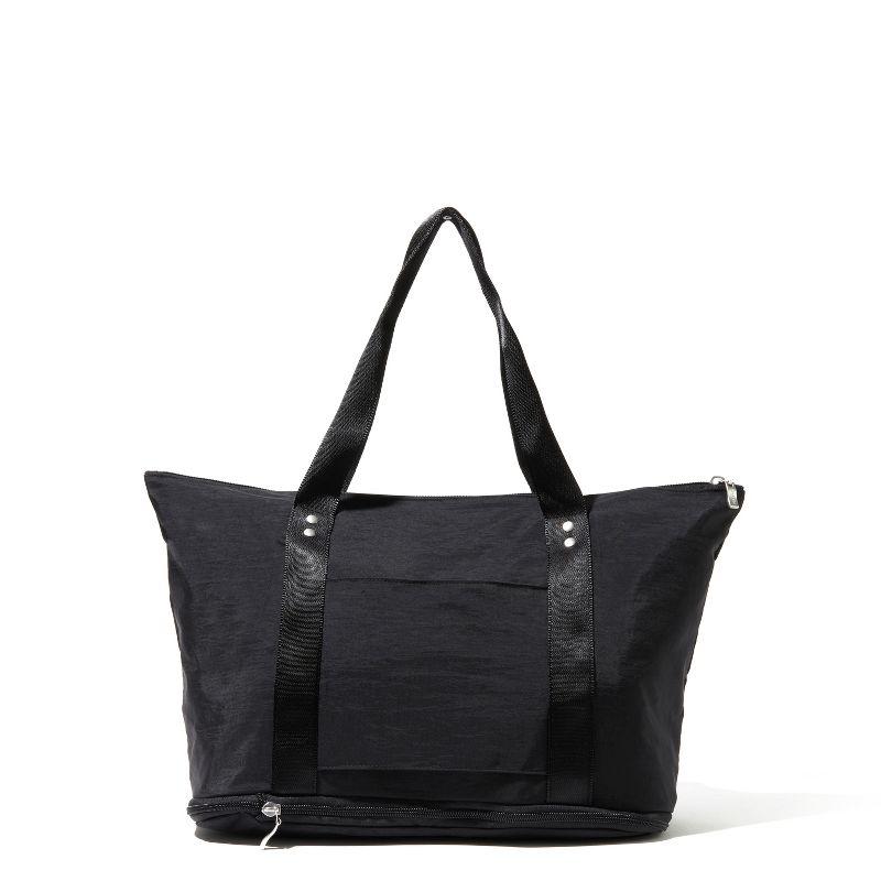 baggallini Carryall Expandable Packable Tote Bag - Black