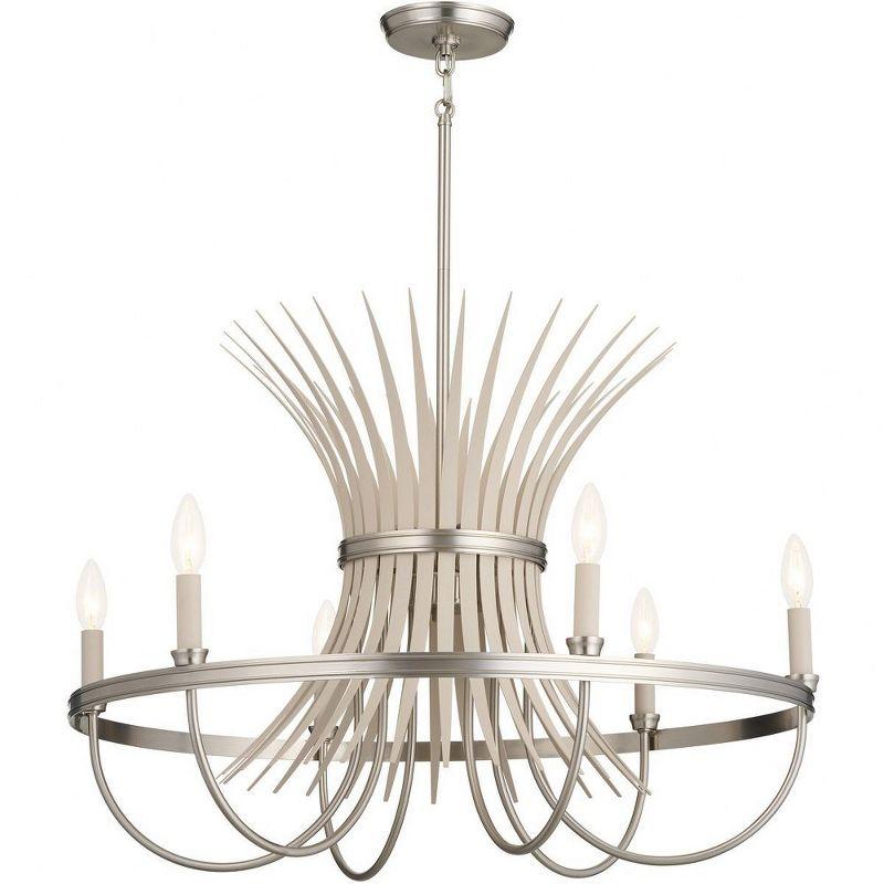 Felicity 29" 6 Light Chandelier Brushed Nickel