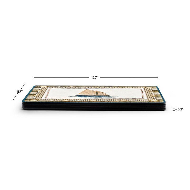 Pimpernel Coastal Breeze Placemats Set of 4 - 15.7 x 11.7 Inch