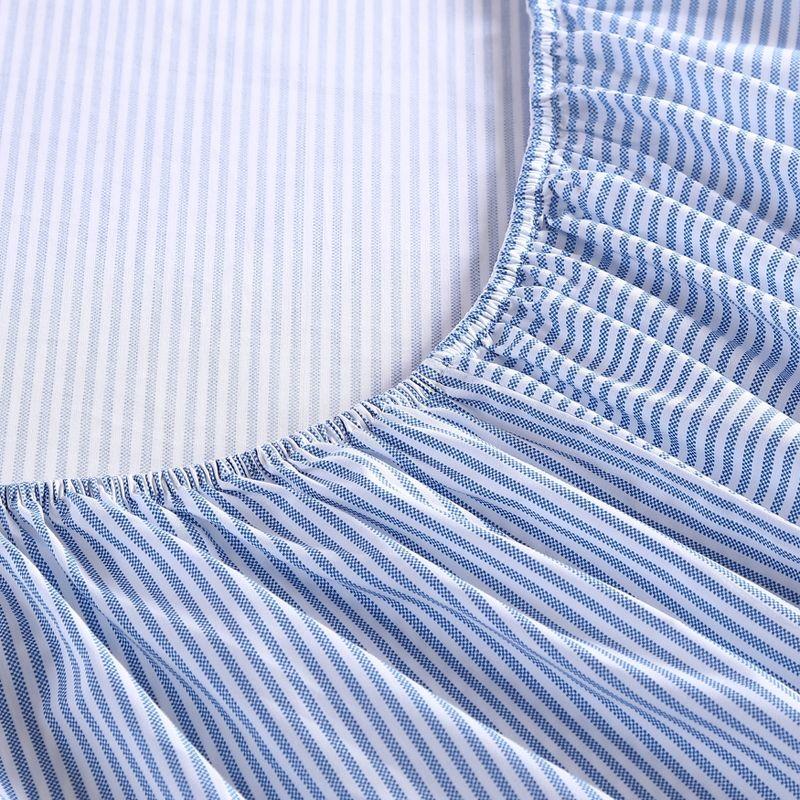 Poppy & Fritz Oxford Stripe Cotton Fitted Sheet