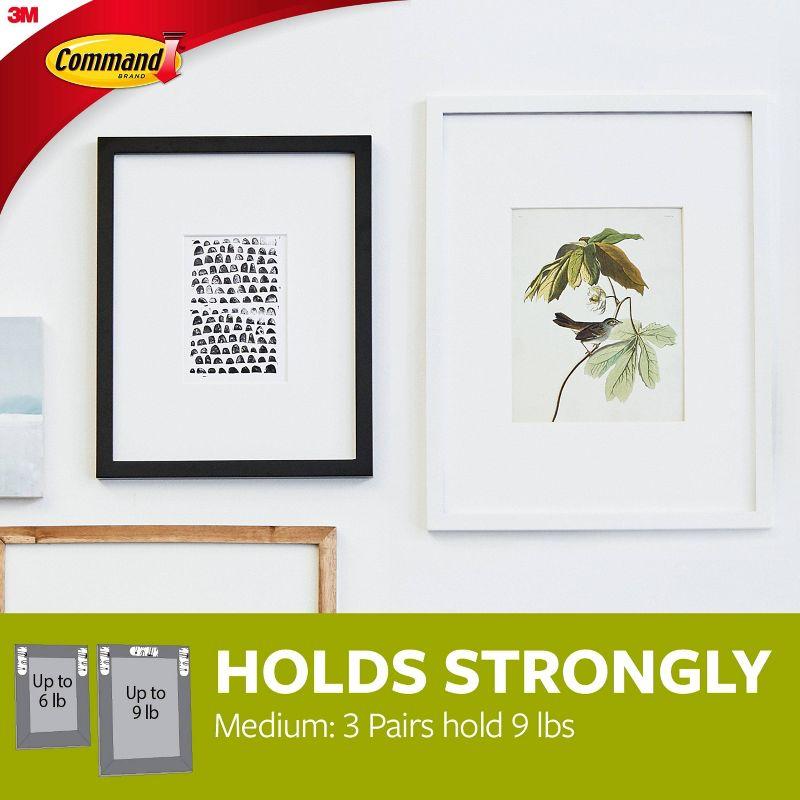 Command Medium Picture Hanging Strips White: Adhesive Wall Mounting for Art & Stationery