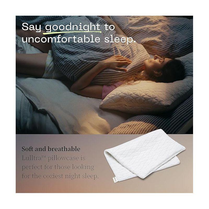 Coop Home Goods - The Original Pillow Cover, King Size Pillow Case for Memory Foam Pillows, Breathable Ultra Soft Lulltra Fabric Cover with Zipper
