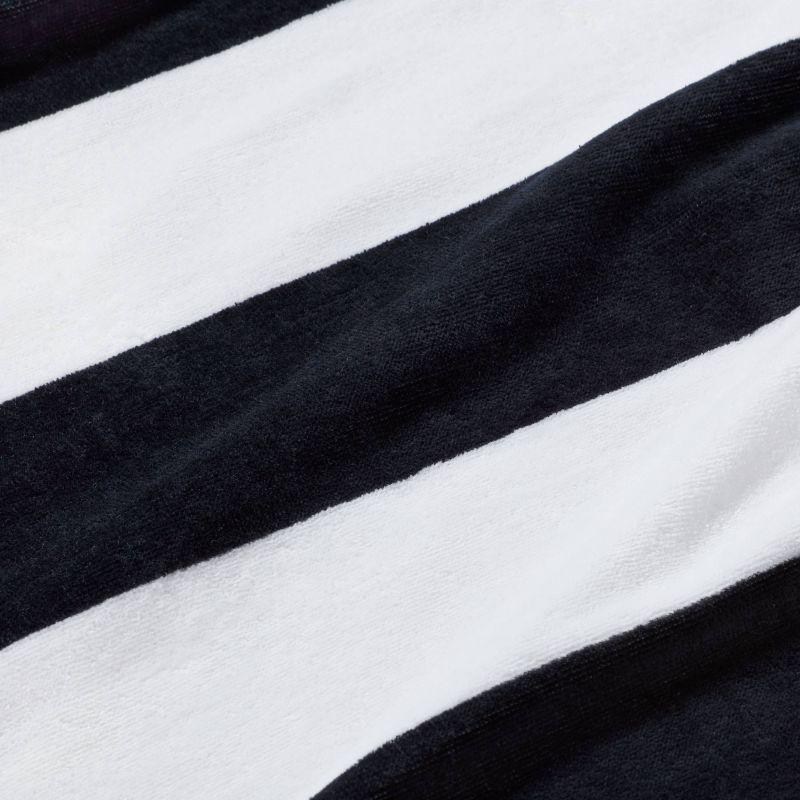 Striped Beach Towel Black/White - Sun Squad™