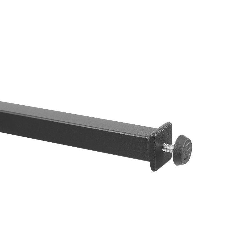 Sloane Console Table Matte Black - Crosley: Art Deco Style, Tempered Glass Shelves, Entryway Display