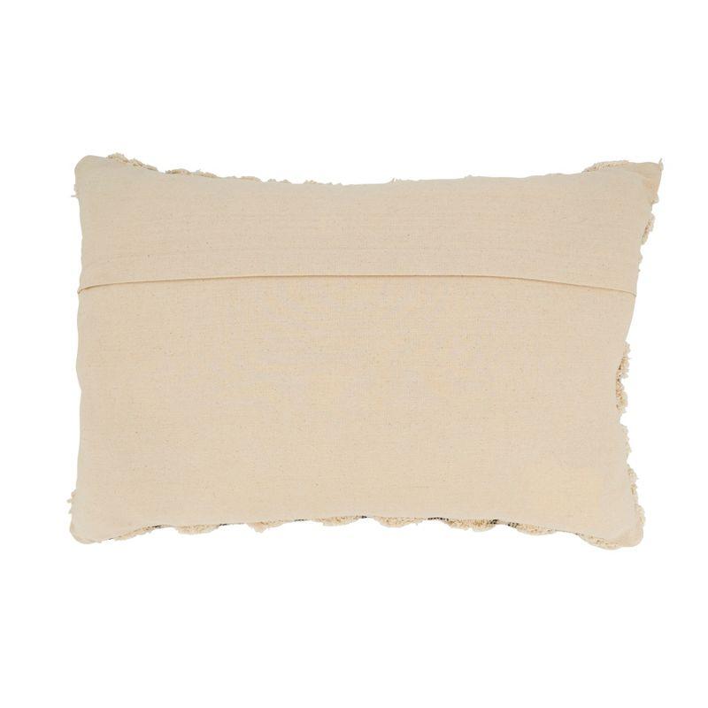 Saro Diamond Elegance Tufted Diamond Throw Pillow Cover