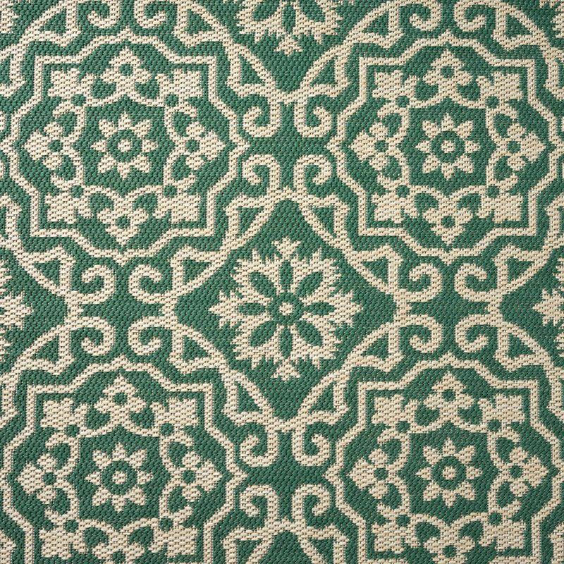 NICOLE MILLER NEW YORK Patio Country Danica Geometric Indoor/Outdoor Area Rug, Green/Beige