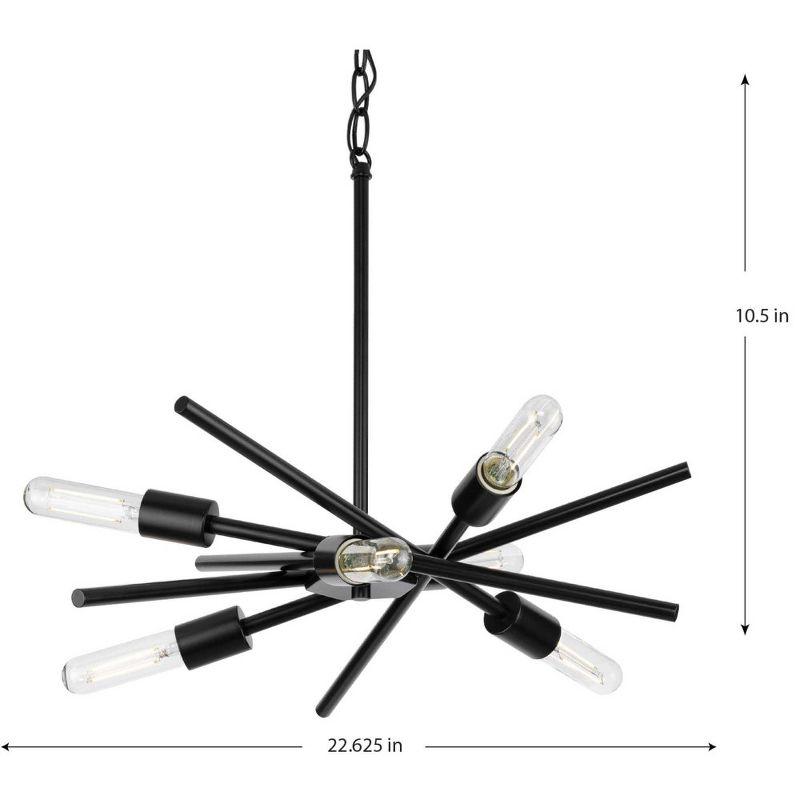 Everly Quinn Astra 6 - Light Dimmable Sputnik Sphere Chandelier