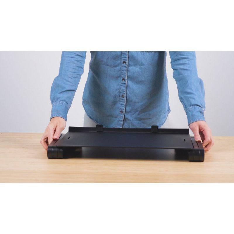 Uncaged Ergonomics Workez Adjustable Height & Tilt Keyboard Stand Black : Ergonomic Lap Desk, Standing Desk Converter