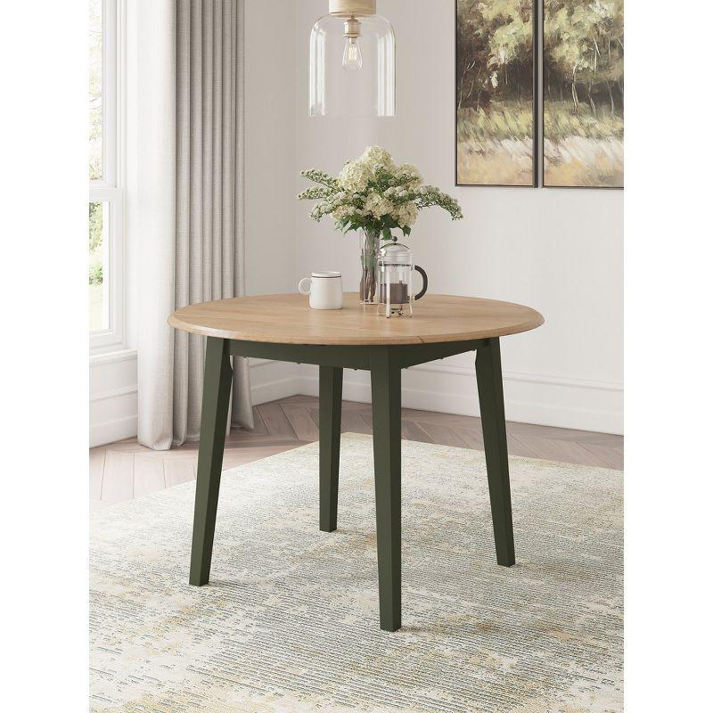 Signature Design by Ashley Gesthaven 2 Drop Leaf Dining Table, Green