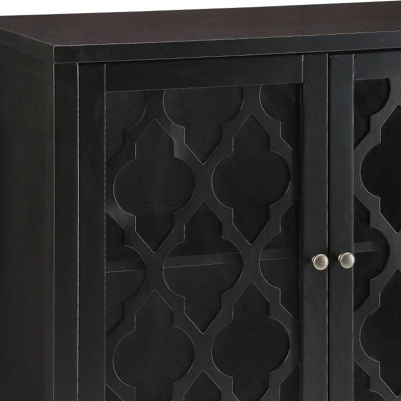 Acme Furniture Ceara Decorative Storage Cabinet Black Finish