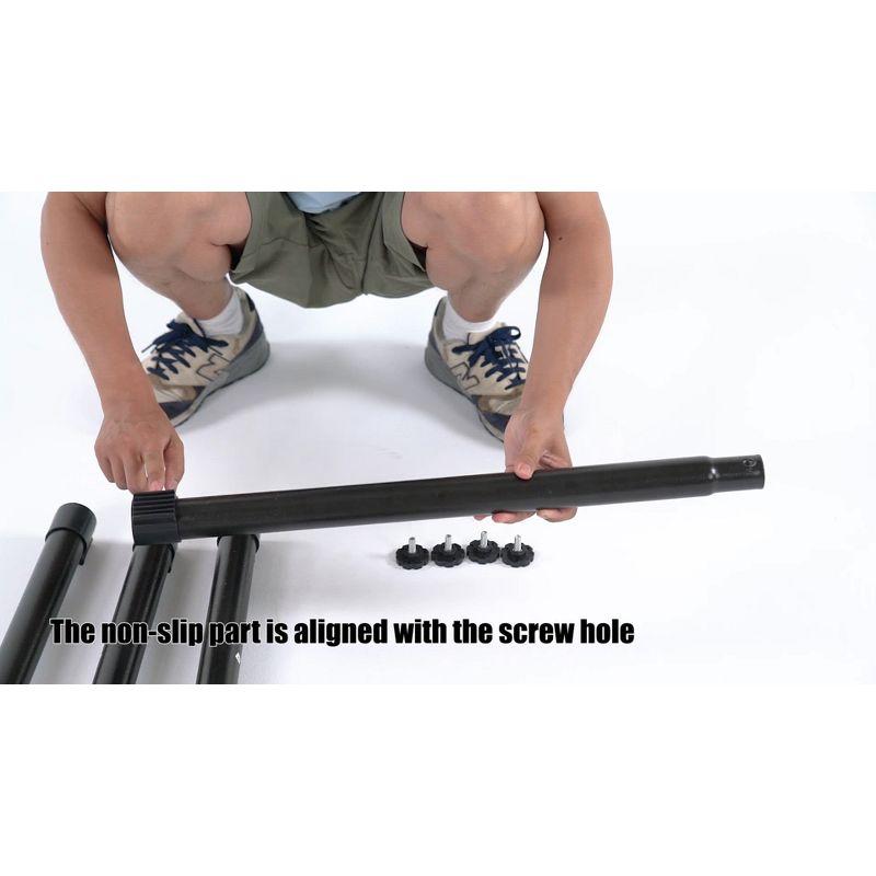 FDW Egg Hanging Chair with Stand Hammock Chair Hanging Patio Swing Chair UV Resistant Cushion for Indoor Bedroom Outdoor Garden Backyard Balcony(Tan)