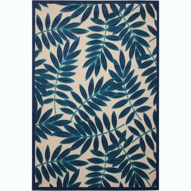 Nourison Aloha Floral Leaf Outdoor Area Rug