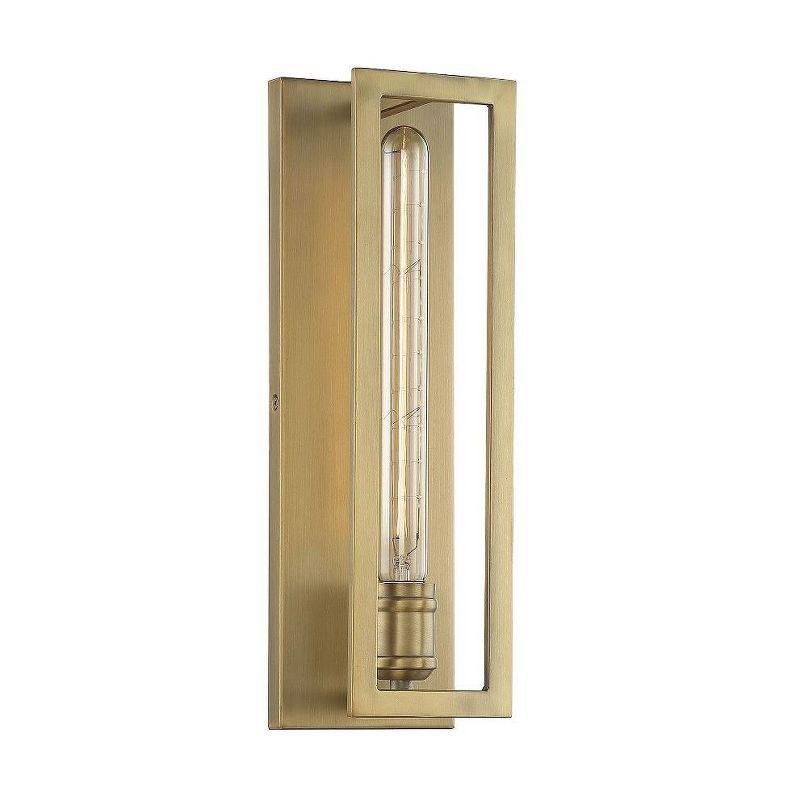 Savoy House Clifton 1 - Light Wall Light in  Warm Brass