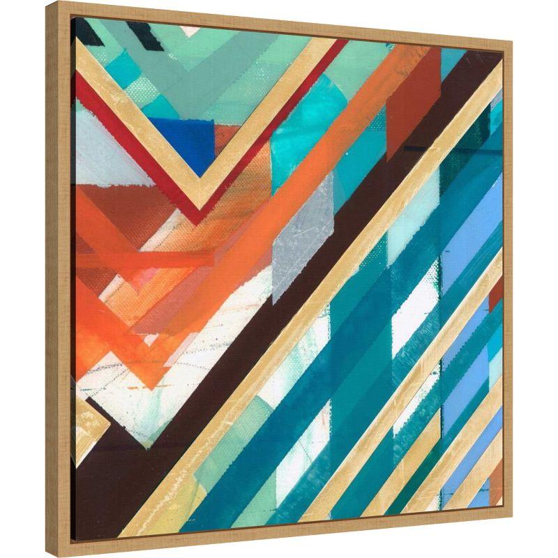 Amanti Art Zig Zag III by Bellissimo Art Framed Canvas Wall Art