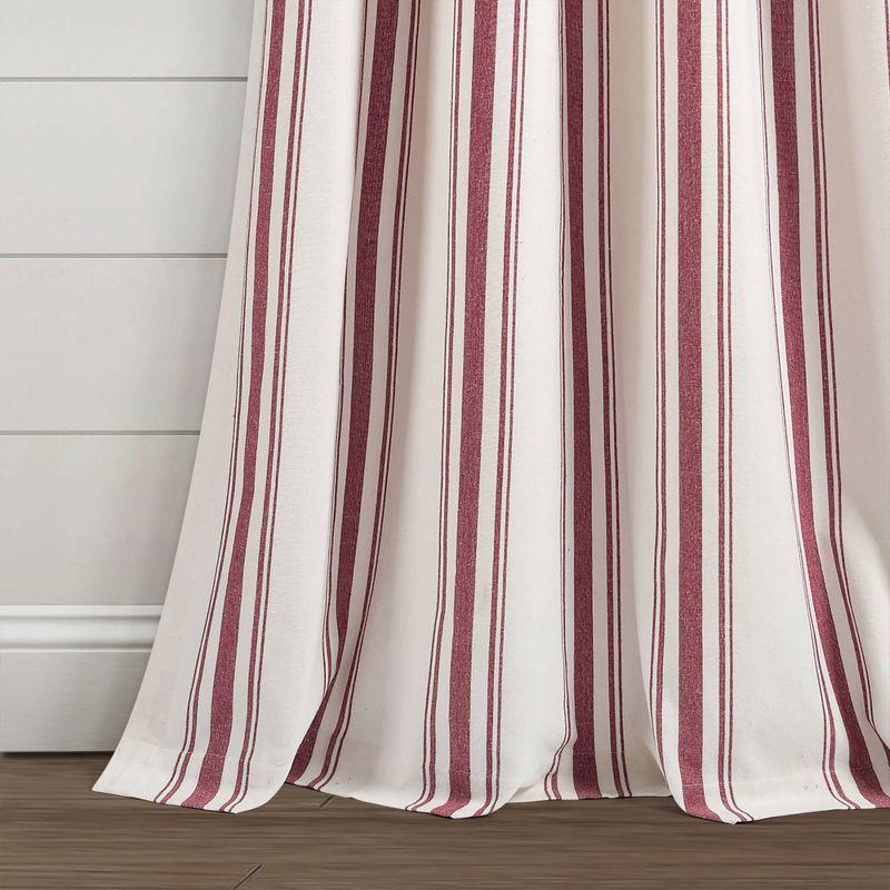 Cotton Blend Semi Sheer Curtain Pair