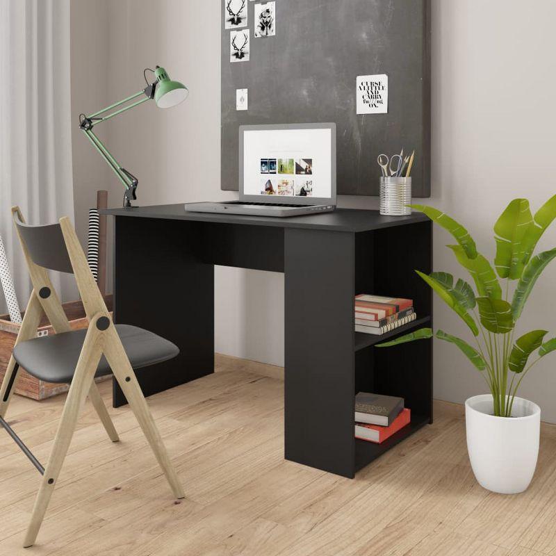 vidaXL Desk White 43.3"x23.6"x28.7" Engineered Wood
