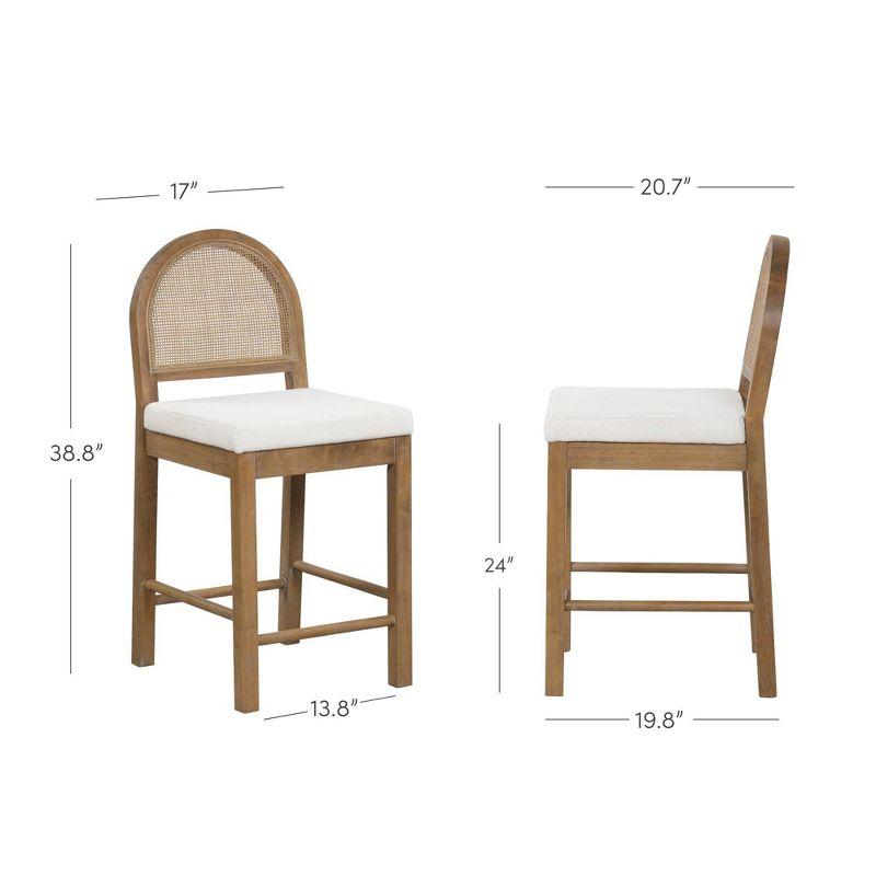 Nathan James Boucle Counter Stool & Reviews | Wayfair