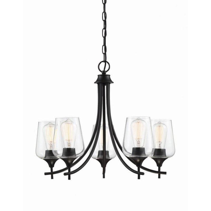 Savoy House Octave 5 - Light Chandelier in  Black