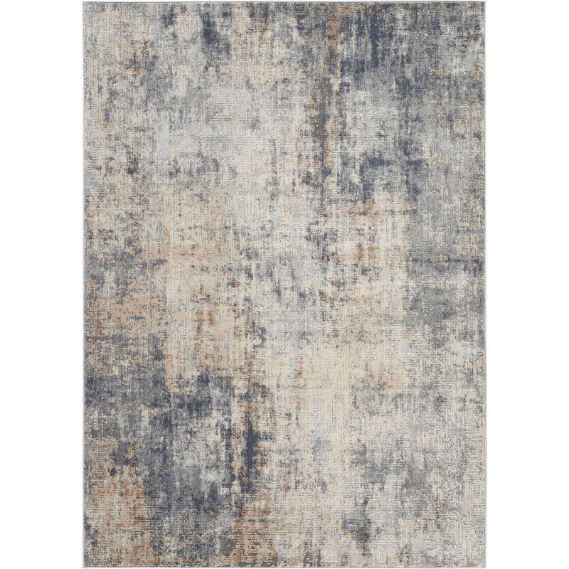 Nourison Rustic Textures Abstract Indoor Area Rug Grey/Beige 5'3" x 7'3"