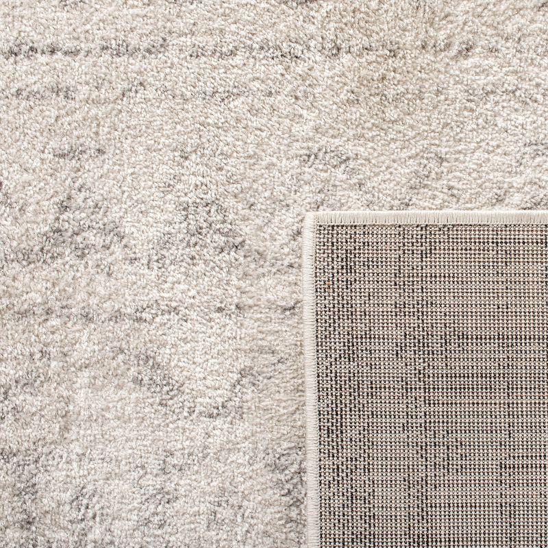 Adirondack ADR119 Machine Made Indoor Area Rug - Ivory/Silver - 6'x6' - Safavieh